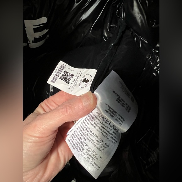 New Save The Duck Girls' Millie Quilted Jacket in Black Size 16 - Picture 8 of 10